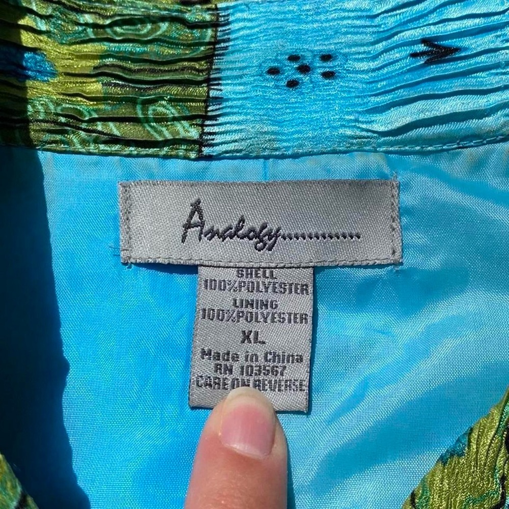 Analogy earth toned patchwork patterned jacket - image 4